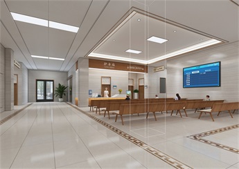 大型中醫(yī)院裝修設(shè)計(jì)案例效果圖