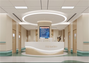 醫(yī)院康復(fù)門診部裝修設(shè)計(jì)效果圖
