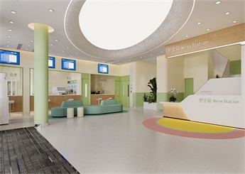 兒童綜合門(mén)診部裝修設(shè)計(jì)案例效果圖