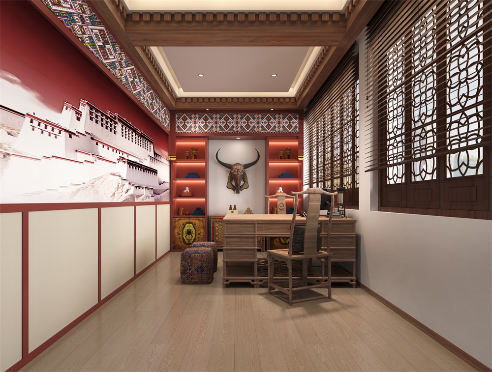 無錫藏醫(yī)館設計裝修案例效果圖